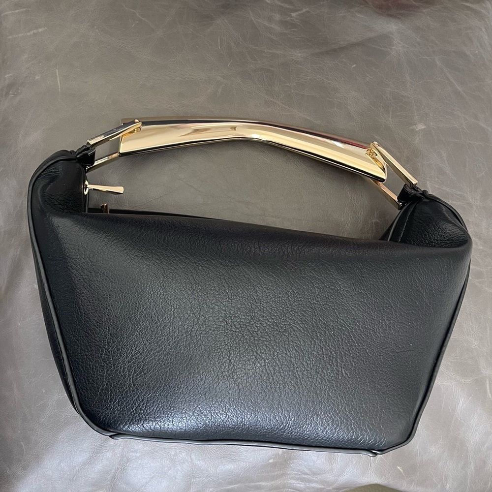 Zara Metal Handle Bucket Bag